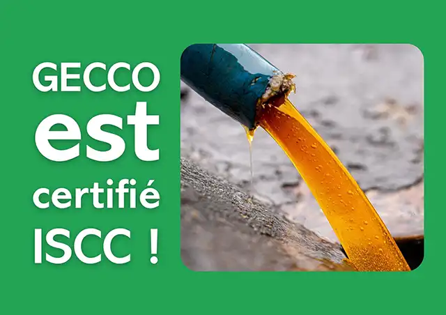 Gecco est certifié ISCC !
